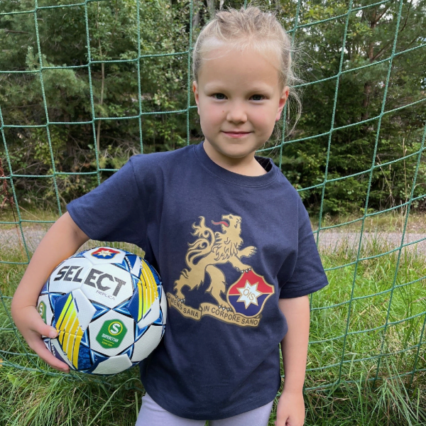 T-shirt blå stort lejon barn - Bild 3