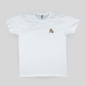 T-shirt vit litet lejon