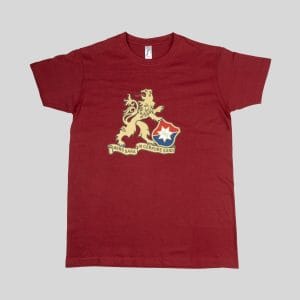 T-shirt röd stort lejon