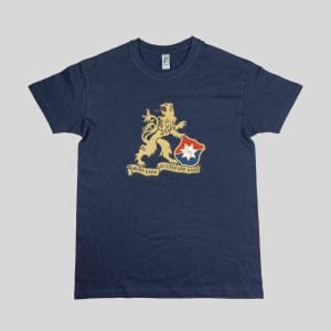 T-shirt blå stort lejon